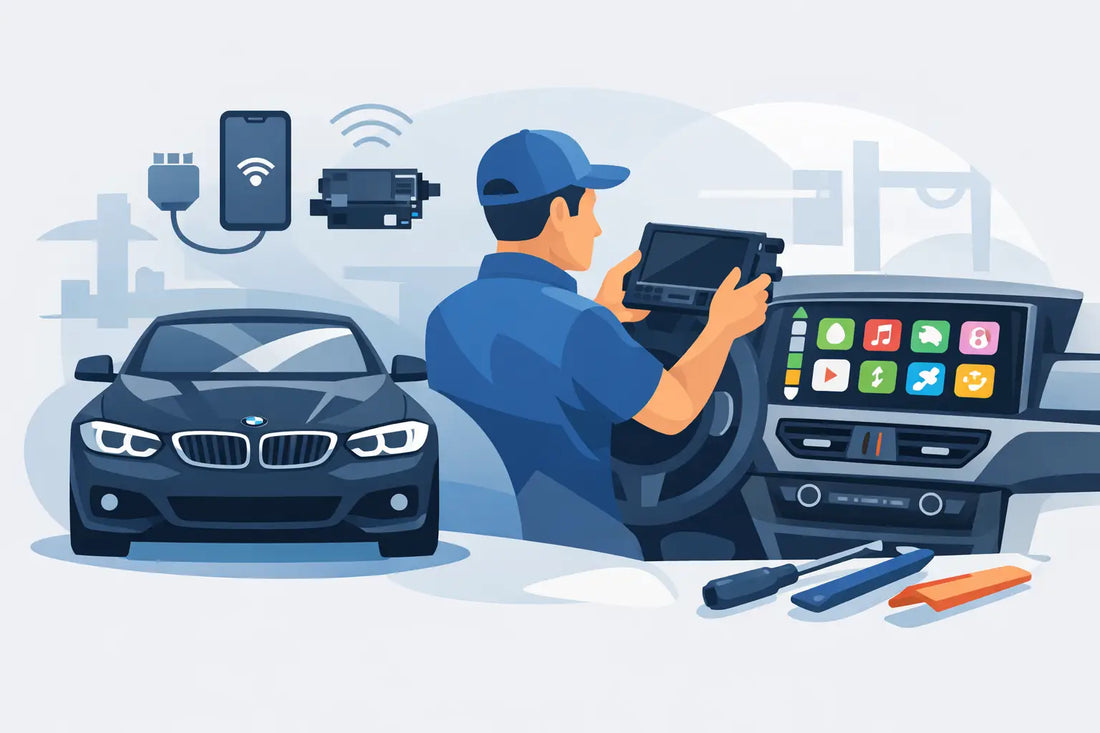 BMW CarPlay Retrofit Example: What the Job Looks Like