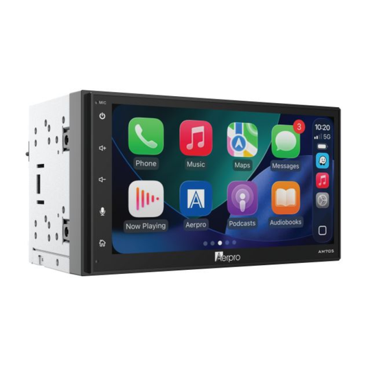 AERPRO 6.8" MULTIMEDIA RECEIVER WITH WIRELESS APPLE CARPLAY & ANDROID AUTO