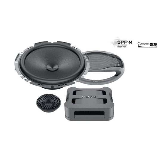 HERTZ AUDIO CENTO 6.5" 2-WAY COMPONENT SYSTEM (FLAT PROFILE) - PAIR (CK 165 F)
