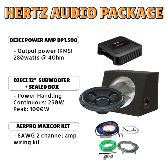 Hertz Audio Sub & Amp entry package