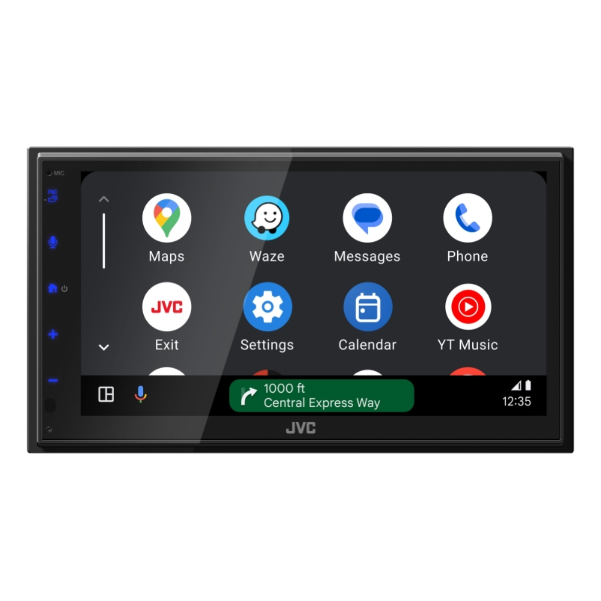 JVC KW-M690BW Digital Media Receiver featuring 6.8" Capacitive Touch Monitor, Apple Carplay/Android Auto media reciever